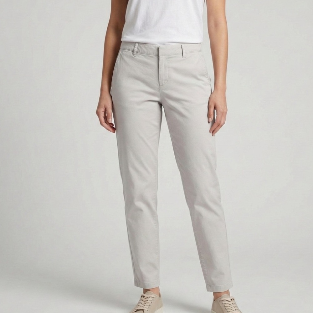 Banana Republic Gray High Rise Chino Pants - Size 4